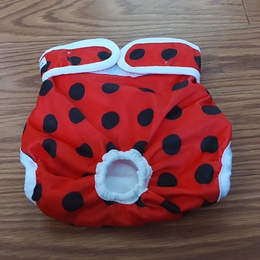 MICOOYO Washable Belly Bands for female Dogs Reuseable Doggie Diapers size MED.